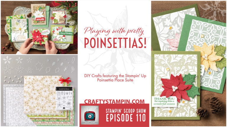 Playing with Poinsettia Place Suite from Stampin’ Up! – Episode 110