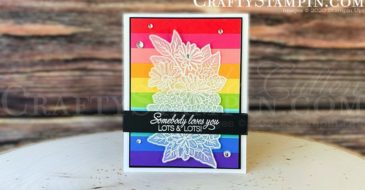 Coffee & Crafts: Ornate Style Love You Lots and Lots | Stampin Up Demonstrator Linda Cullen | Crafty Stampin’ | Purchase your Stampin’ Up Supplies | Ornate Style Stamp Set | Parcels & Petals Stamp Set | Frosted & Clear Epoxy Droplets | White Stampin’ Emboss Powder