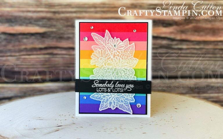 Coffee & Crafts: Ornate Style Love You Lots and Lots | Stampin Up Demonstrator Linda Cullen | Crafty Stampin’ | Purchase your Stampin’ Up Supplies | Ornate Style Stamp Set | Parcels & Petals Stamp Set | Frosted & Clear Epoxy Droplets | White Stampin’ Emboss Powder