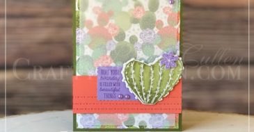 Flowering Cactus - How our Friendship has Grown | Stampin Up Demonstrator Linda Cullen | Crafty Stampin’ | Purchase your Stampin’ Up Supplies | Flowering Cactus Product Medley | Flowering Cactus Product Medley | Rectangle Postage Stamp Punch | Pastel Pearls