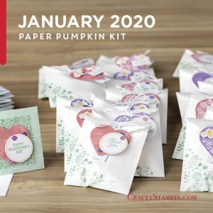 I'll Be Yours - January 2020 Paper Pumpkin (Unopened) | Join Stampin’ Up! | Frequently Asked Questions about becoming a Stampin’ Up! Demonstrator | Join the Craft Stampin’ Crew | Stampin Up Demonstrator Linda Cullen | Crafty Stampin’ | Purchase Stampin’ Up! Product | Frequently Asked Questions about Paper Pumpkin | Order Paper Pumpkin | Subscribe to Paper Pumpkin