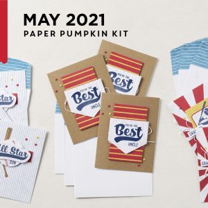 Batter Up - May 2021 Paper Pumpkin (Unopened) | Join Stampin’ Up! | Frequently Asked Questions about becoming a Stampin’ Up! Demonstrator | Join the Craft Stampin’ Crew | Stampin Up Demonstrator Linda Cullen | Crafty Stampin’ | Purchase Stampin’ Up! Product | Frequently Asked Questions about Paper Pumpkin | Order Paper Pumpkin | Subscribe to Paper Pumpkin