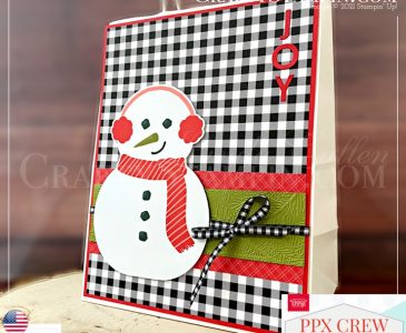 PPX Crew November Kit Blog Hop | Join Stampin’ Up! | Frequently Asked Questions about becoming a Stampin’ Up! Demonstrator | Join the Craft Stampin’ Crew | Stampin Up Demonstrator Linda Cullen | Crafty Stampin’ | Purchase Stampin’ Up! Product | FAQ about Paper Pumpkin Pattern Party 12" X 12"Host DSP [155426] | Brights 6" X 6" DSP [155228] | Playful Alphabet Dies [152706] | Wintry 3D Embossing Folders [155433] | Black & White 1/4" Gingham Ribbon [156485] |