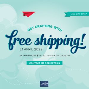 Free Shipping - April 21, 2022 | Join Stampin’ Up! | Frequently Asked Questions about becoming a Stampin’ Up! Demonstrator | Join the Craft Stampin’ Crew | Stampin Up Demonstrator Linda Cullen | Crafty Stampin’ | Purchase Stampin’ Up! Product | FAQ about Paper Pumpkin