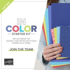 In Color Starter Kit - Join in May and get FREE In Colors | Join Stampin’ Up! | Frequently Asked Questions about becoming a Stampin’ Up! Demonstrator | Join the Craft Stampin’ Crew | Stampin Up Demonstrator Linda Cullen | Crafty Stampin’ | Purchase Stampin’ Up! Product | FAQ about Paper Pumpkin