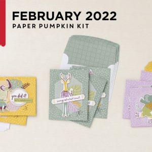 2022/02 - Safari Celebration - February 2022 Paper Pumpkin (Opened/Used) A | Stampin Up Demonstrator Linda Cullen | Crafty Stampin’ | Purchase your Stampin’ Up Supplies |