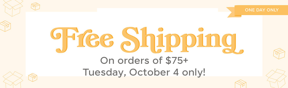 Stampin' Up! Free Shipping Starting October 9-11