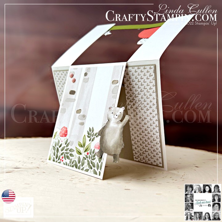 You Can Create It - International Challenge & Inspiration - September 2022 | Join Stampin’ Up! | Frequently Asked Questions about becoming a Stampin’ Up! Demonstrator | Join the Craft Stampin’ Crew | Stampin Up Demonstrator Linda Cullen | Crafty Stampin’ | Purchase Stampin’ Up! Product | FAQ about Paper Pumpkin | Happier Than Happy Bundle [158952] | Happier Than Happy Stamp Set [158944] | Happy Forest Friends Designer Series Paper [158941] | Layering Circles Dies [151770] | Solid Faceted Gems [159189] | Neutrals Stampin' Write Markers [147158] |