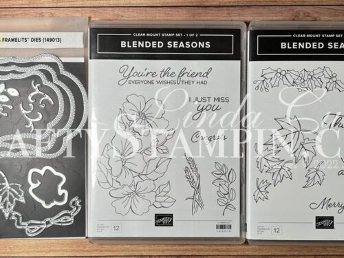 Stampin' Up! Blended Seasons Stamp Set and Stitched Seasons Dies - Retired | Join Stampin’ Up! | Frequently Asked Questions about becoming a Stampin’ Up! Demonstrator | Join the Craft Stampin’ Crew | Stampin Up Demonstrator Linda Cullen | Crafty Stampin’ | Purchase Stampin’ Up! Product | FAQ about Paper Pumpkin | Stampin' Up! Blended Seasons Stamp Set (149016) | Stampin' Up! Stitched Seasons Framelits Dies (149013) |