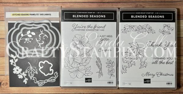 Stampin' Up! Blended Seasons Stamp Set and Stitched Seasons Dies - Retired | Join Stampin’ Up! | Frequently Asked Questions about becoming a Stampin’ Up! Demonstrator | Join the Craft Stampin’ Crew | Stampin Up Demonstrator Linda Cullen | Crafty Stampin’ | Purchase Stampin’ Up! Product | FAQ about Paper Pumpkin | Stampin' Up! Blended Seasons Stamp Set (149016) | Stampin' Up! Stitched Seasons Framelits Dies (149013) |