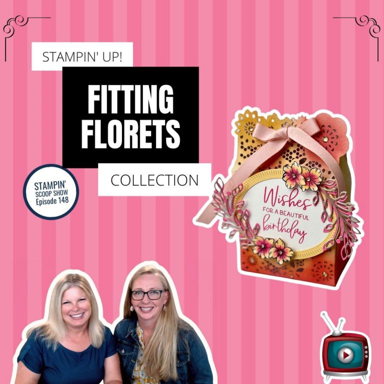 Stampin Scoop Fitting Florets Collection Episode 148 | Join Stampin’ Up! | Frequently Asked Questions about becoming a Stampin’ Up! Demonstrator | Join the Craft Stampin’ Crew | Stampin Up Demonstrator Linda Cullen | Crafty Stampin’ | Purchase Stampin’ Up! Product | FAQ about Paper Pumpkin | Delicate Details Treat Boxes [159248] | Shimmery White Cardstock [101910] | Silver Foil 12" X 12" Specialty Pack [156457] | Gold Foil Sheets [132622] | Rose Gold 12” X 12” Specialty Paper [159139] | Gray Granite 1/4" Shimmer Ribbon [152463] | Petal Pink 3/8" Soft Polyester Ribbon [159192] | Gold 3/8" Shimmer Ribbon [156470] | Rhinestone Basic Jewels [144220] | Champagne Rhinestone Basic Jewels [151193] | Metallics Embossing Powders [155555] |