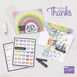 Saying Thanks Kit - Kits Collection | Join Stampin’ Up! | Frequently Asked Questions about becoming a Stampin’ Up! Demonstrator | Join the Craft Stampin’ Crew | Stampin Up Demonstrator Linda Cullen | Crafty Stampin’ | Purchase Stampin’ Up! Product | FAQ about Paper Pumpkin | FAQ about Kits Collection Saying Thanks Kit (English) [162361] | Stamparatus [146276] | Clear Block D [118485] | Clear Block I [118488] | Simply Shammy [147042] | Stampin' Scrub [126200] | Stampin' Mist [153648] | Paper Snips Scissors [103579] | Take Your Pick [144107] | Bulk Clear-Mount Stamp Cases [119105] | Grid Paper [130148] | Small Grid Paper [149621] | Stampin' Pierce Mat [126199] | Bone Folder [102300] | Stampin' Dimensionals [104430] | Stampin' Seal [152813] | Multipurpose Liquid Glue [110755] |
