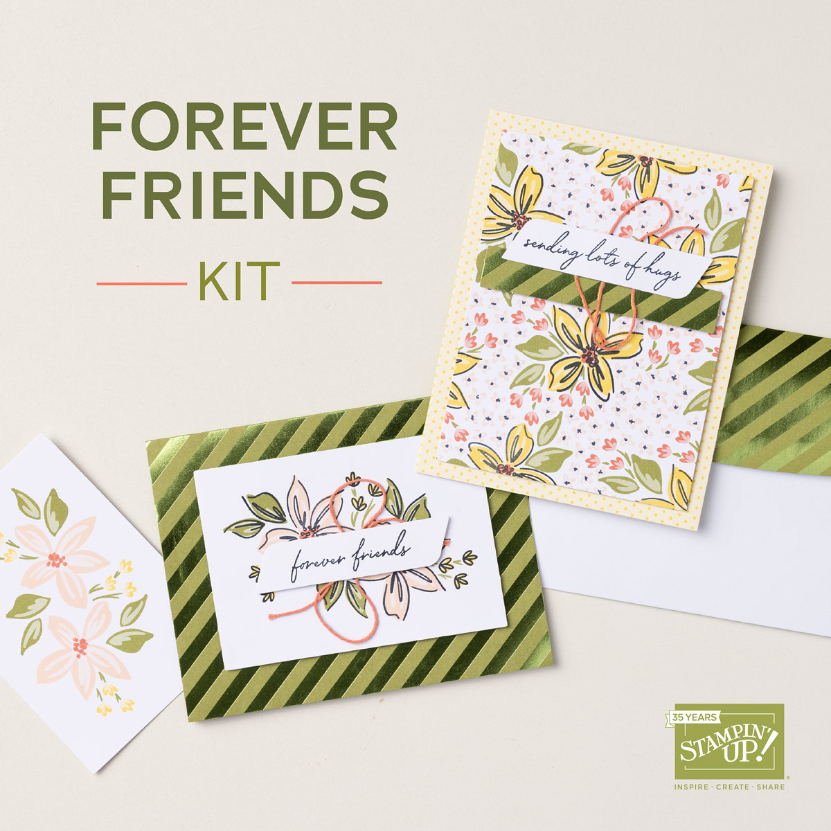 Forever Friends Kit - Kits Collection | Join Stampin’ Up! | Frequently Asked Questions about becoming a Stampin’ Up! Demonstrator | Join the Craft Stampin’ Crew | Stampin Up Demonstrator Linda Cullen | Crafty Stampin’ | Purchase Stampin’ Up! Product | FAQ about Paper Pumpkin | FAQ about Kits Collection | Online Exclusive Products