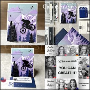 You Can Create It - International Challenge & Inspiration - March 2023 | Join Stampin’ Up! | Frequently Asked Questions about becoming a Stampin’ Up! Demonstrator | Join the Craft Stampin’ Crew | Stampin Up Demonstrator Linda Cullen | Crafty Stampin’ | Purchase Stampin’ Up! Product | FAQ about Paper Pumpkin | FAQ about Kits Collection | Online Exclusive Products | Picturesque Stamp Set [160511] | Enjoy The Journey Designer Series Paper [160586] | Enamel Sticker Icons [160598] | Rectangle Stitched Dies [151820] | Greatest Journey Dies [160593] | Matte Black Dots [154284] |