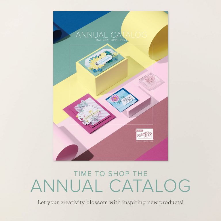 The new 2023 – 2024 Stampin’ Up! Annual Catalog is here