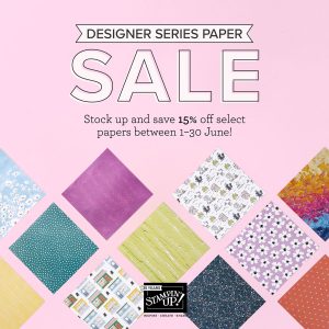 Designer Series Paper Sale - Stock up and save | Join Stampin’ Up! | Frequently Asked Questions about becoming a Stampin’ Up! Demonstrator | Join the Craft Stampin’ Crew | Stampin Up Demonstrator Linda Cullen | Crafty Stampin’ | Purchase Stampin’ Up! Product | FAQ about Paper Pumpkin | FAQ about Kits Collection | Online Exclusive Products | Bright & Beautiful 6" X 6" DSP [161449] | Countryside Inn 12" X 12" DSP [161467] | Delightfully Eclectic 12" X 12" DSP [161640] | Earthen Elegance 12" X 12"DSP [161503] | Fresh As A Daisy 12" X 12" DSP [161289] | Glorious Gingham 6" X 6" DSP [163170] | Hello, Irresistible 6" X 6" DSP r [161139] | Inked Botanicals 6" X 6" DSP [161157] | Les Shoppes 12" X 12" DSP [161322] | Let's Go Fishing 12" X 12"DSP [161534] | Masterfully Made 12" X 12"DSP [161192] | Stargazing 12" X 12" DSP [161175] | Zoo Crew 12" X 12" DSP [161304] |