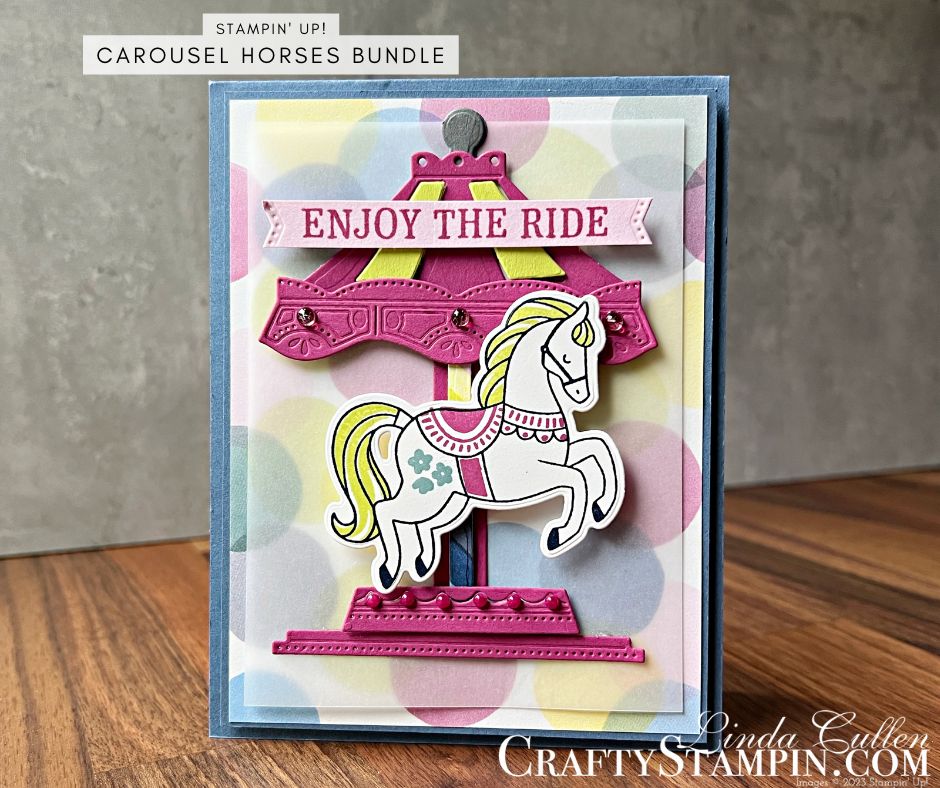 Carousel Horses Clear Stamp and Cutting Dies for Card Making,diy Scrapbook  Craft