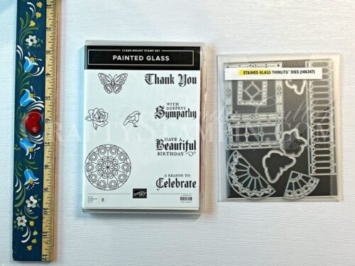 Painted Glass Stamp Set and Stained Glass Dies Stampin' Up! Bundle - Retired