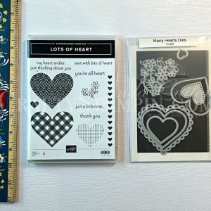 Lots of Heart Stamp Set and Many Hearts Dies Stampin' Up! Bundle - Retired