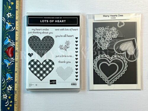 Lots of Heart Stamp Set and Many Hearts Dies Stampin' Up! Bundle - Retired