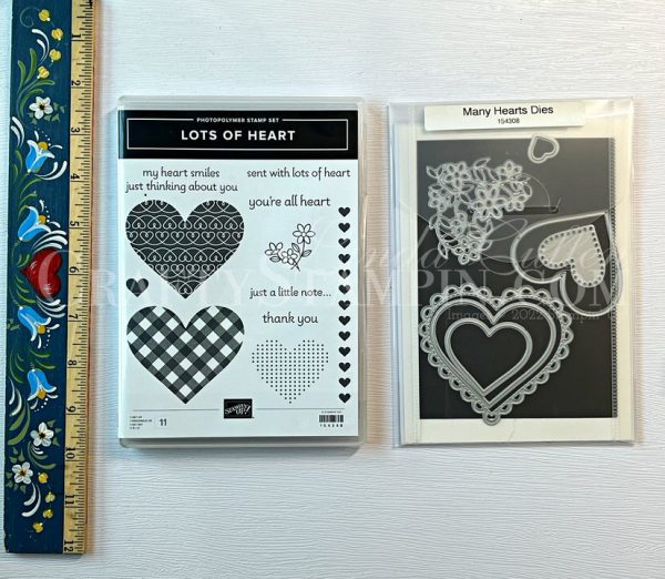 Lots of Heart Stamp Set and Many Hearts Dies Stampin' Up! Bundle - Retired