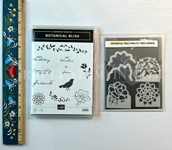 Botanical Bliss Stamp Set and Botanical Tags Dies Stampin' Up! Bundle - Retired