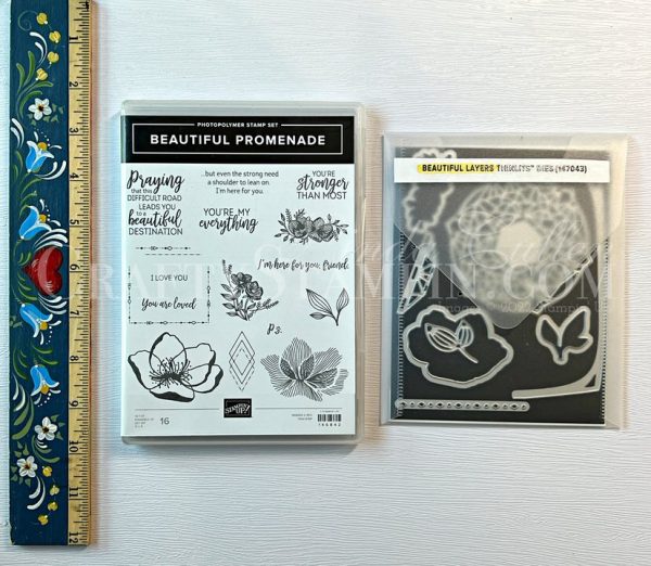 Beautiful Promenade Stamp Set and Beautiful Layers Dies Stampin' Up! Bundle - Retired
