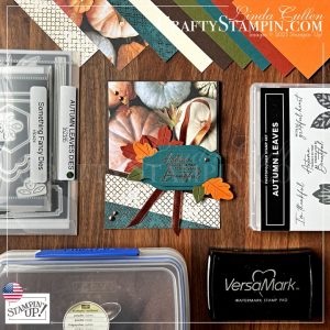 Stamp It Group August 2023 Fall Theme Blog Hop | Join Stampin’ Up! | Frequently Asked Questions about becoming a Stampin’ Up! Demonstrator | Join the Craft Stampin’ Crew | Stampin Up Demonstrator Linda Cullen | Crafty Stampin’ | Purchase Stampin’ Up! Product | FAQ about Paper Pumpkin | FAQ about Kits Collection | Online Exclusive Products | Autumn Leaves Bundle - Item # 162186 | Autumn Leaves Stamp Set - Item # 162179 | Autumn Leaves Dies - Item # 162185 | All About Autumn Designer Series Paper - Item # 162178 | Copper & Natural Ribbon Combo Pack - Item # 162192 | Something Fancy Dies [160424] | Brushed Metallic Adhesive Backed Dots [156506] |