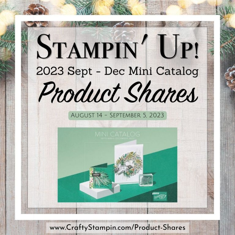 2023 Stampin Up September – December Mini Catalog Product Shares