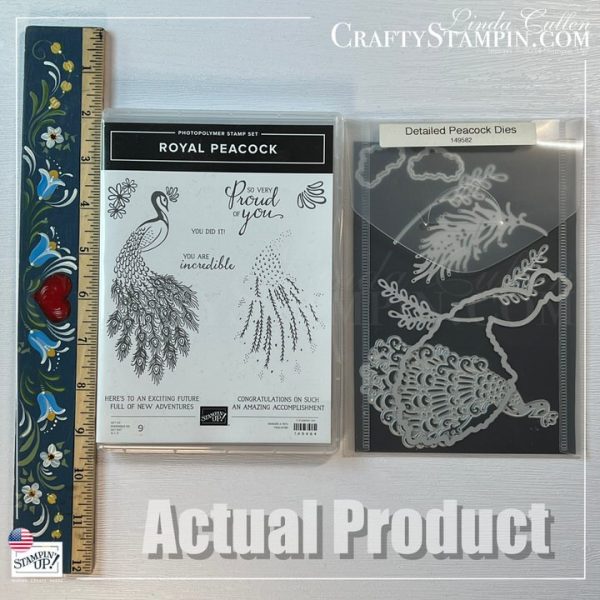 Royal Peacock Stamp Set and Detailed Peacock Dies Stampin' Up! Bundle - Retired