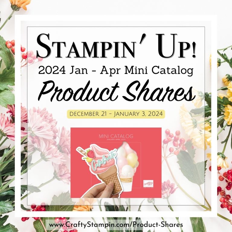 2024 Stampin Up January – April Mini Catalog Product Shares