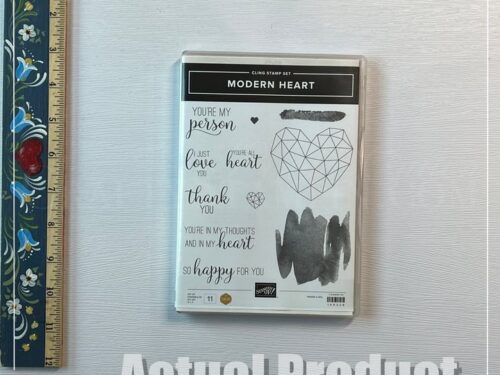 Modern Heart Stamp Set - Retired