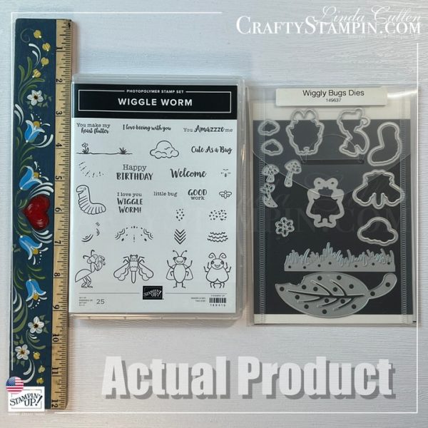 Wiggle Worm Stamp Set and Wiggle Bugs Dies Stampin' Up! Bundle - Retired