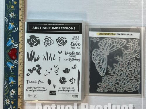 Abstract Impressions Stamp Set and Springtime Impressions Dies Stampin' Up! Bundle - Retired