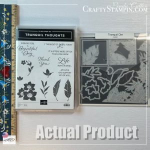 Tranquil Thoughts Stamp Set and Tranquil Dies Stampin' Up! Bundle - Retired