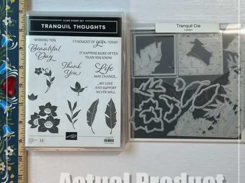 Tranquil Thoughts Stamp Set and Tranquil Dies Stampin' Up! Bundle - Retired
