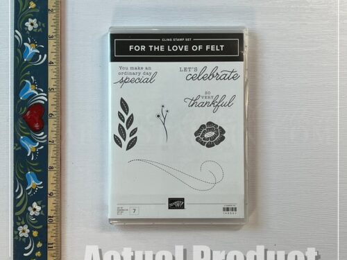 For the Love of Felt Stamp Set - Retired