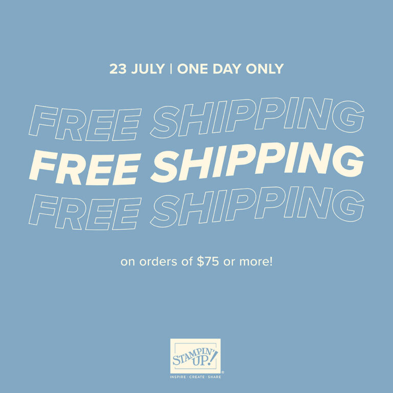 Free Shipping for all orders over $75 – July 23 ONLY