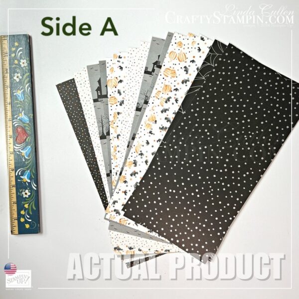 Halloween Night Specialty DSP Stampin Up Floral Paper 6 x 12 - Retired