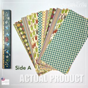 Orchard Harvest Designer Series Paper Stampin Up Paper 6 x 12 - Retired