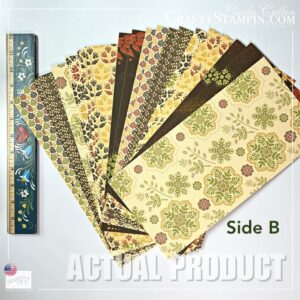 Autumn Spice Specialty Designer Series Paper Stampin Up Paper 6 x 12 - Retired