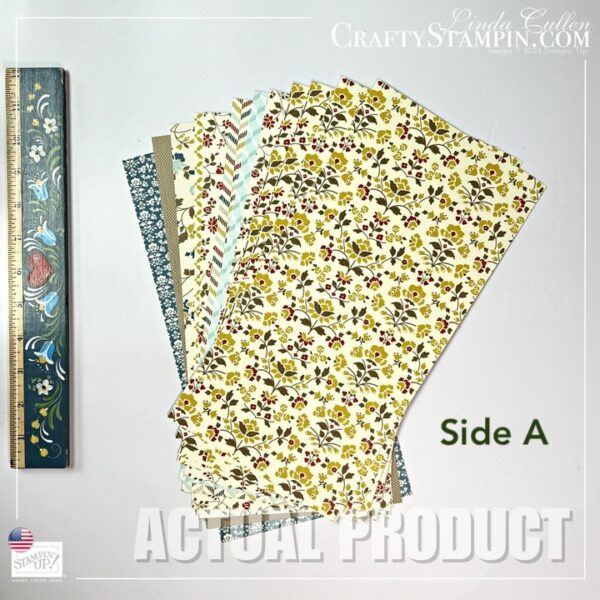 Comfort Cafe Designer Series Paper Stampin Up Paper 6 x 12 - Retired