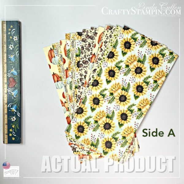 Painted Autumn Designer Series Paper Stampin Up Paper 6 x 12 - Retired