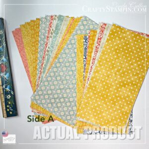 Harvest Meadow Designer Series Paper Stampin Up Paper 6 x 12 - Retired