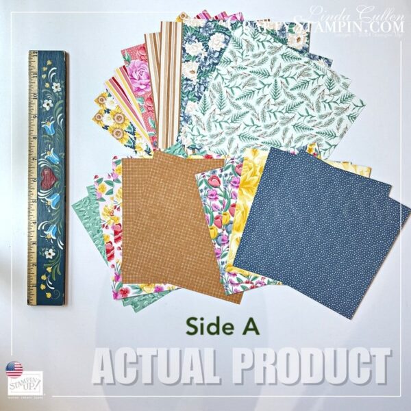 Flowers for Every Season Designer Series Paper Stampin Up Paper 6 x 6 - Retired