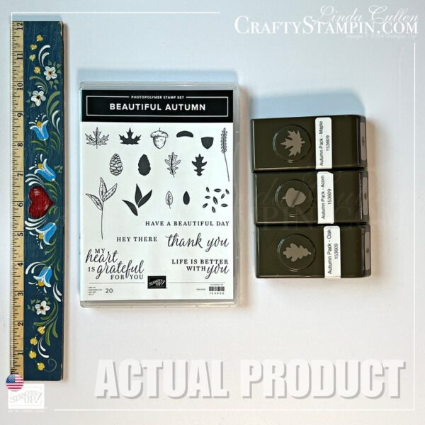 Beautiful Autumn Stamp Set and Autumn Punch Pack Stampin' Up! Bundle - Retired