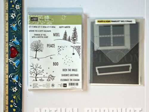 Happy Scenes Stamp Set and Hearth & Home Dies Stampin' Up! Bundle - Retired