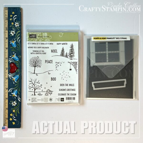 Happy Scenes Stamp Set and Hearth & Home Dies Stampin' Up! Bundle - Retired