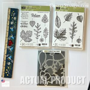 Vintage Leaves Stamp Set and Leaflets Dies Stampin' Up! Bundle - Retired