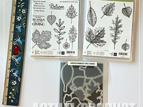 Vintage Leaves Stamp Set and Leaflets Dies Stampin' Up! Bundle - Retired